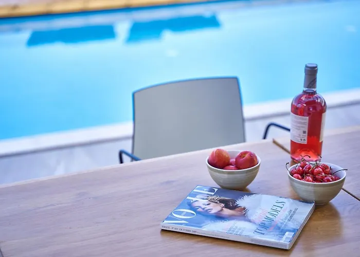 וילה Luxury Rhodes Amel Sea View Private Swimming Pool *