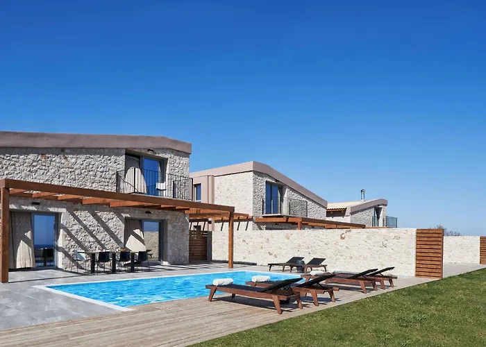 Luxury Rhodes Amel Sea View Private Swimming Pool וילה