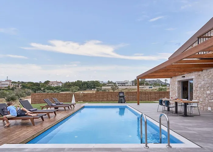 וילה Luxury Rhodes Amel Sea View Private Swimming Pool *